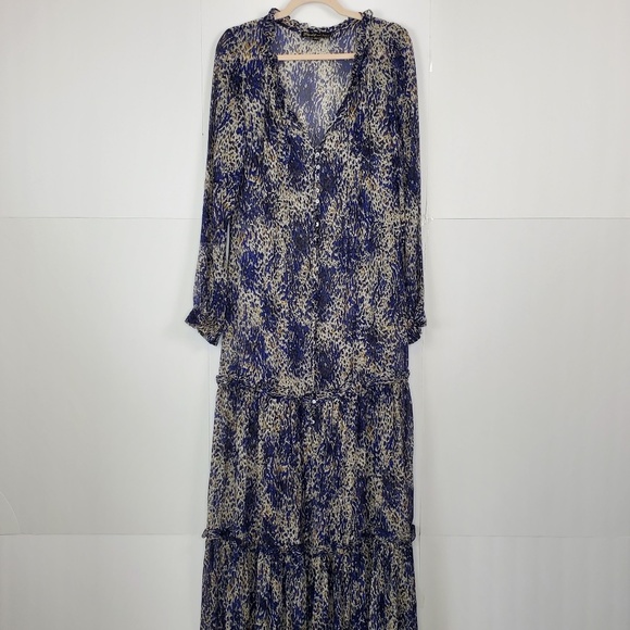 Elizabeth & James Silk Marilyn Maxi Dress Size: 10 - Picture 9 of 14